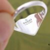 Gucci Interlocking Double G Enamel Heart Fashion Ring