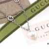 New Arrival💗 Gucci Interlocking Double G Red Enamel Heart Necklace