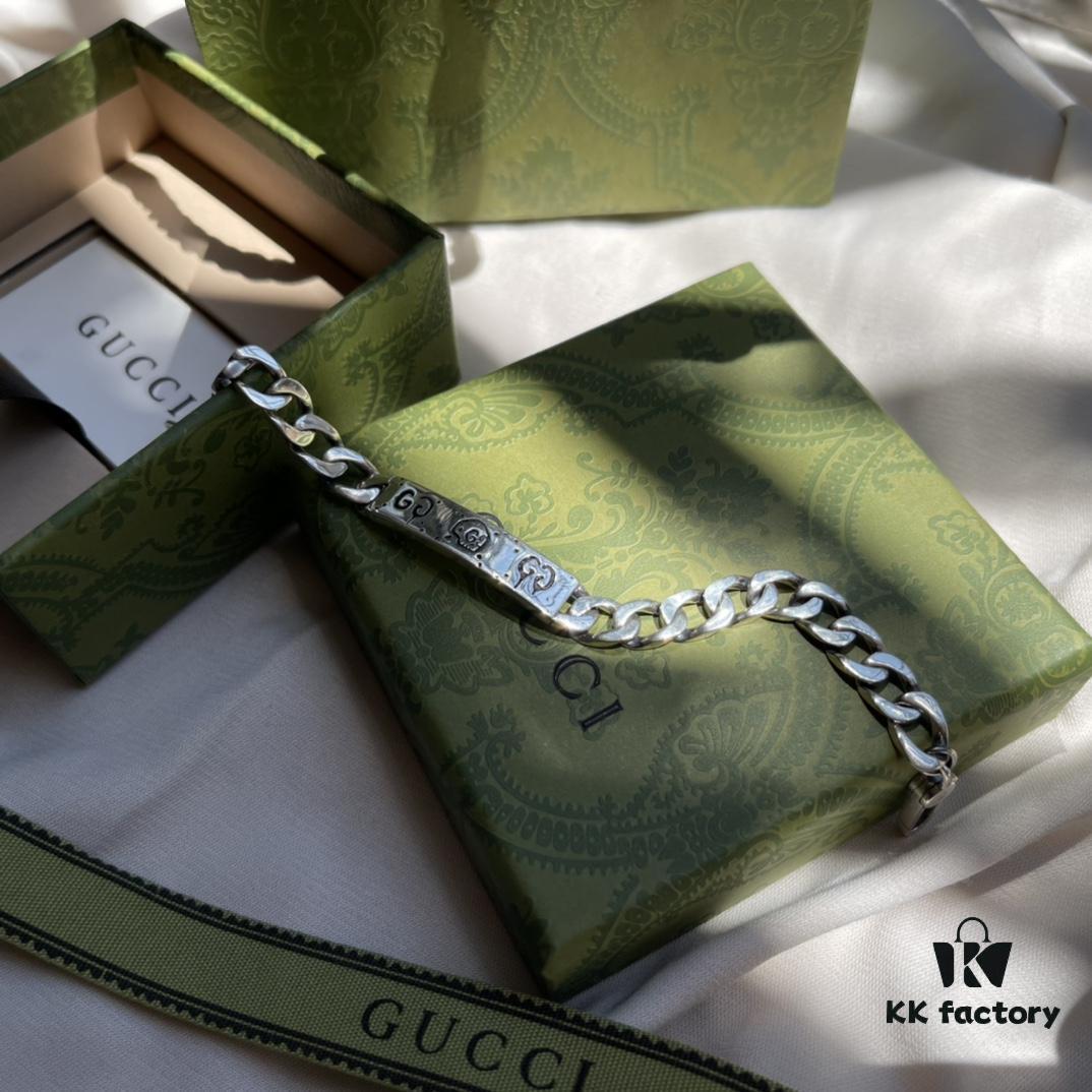 Gucci 925 Sterling Silver Skull Vintage Couple Bracelet