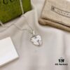 Gucci Gucci 925 Pure Silver Heart Pendant Necklace