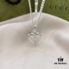 Gucci Gucci 925 Pure Silver Heart Pendant Necklace