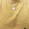 Gucci Gucci 925 Pure Silver Heart Pendant Necklace