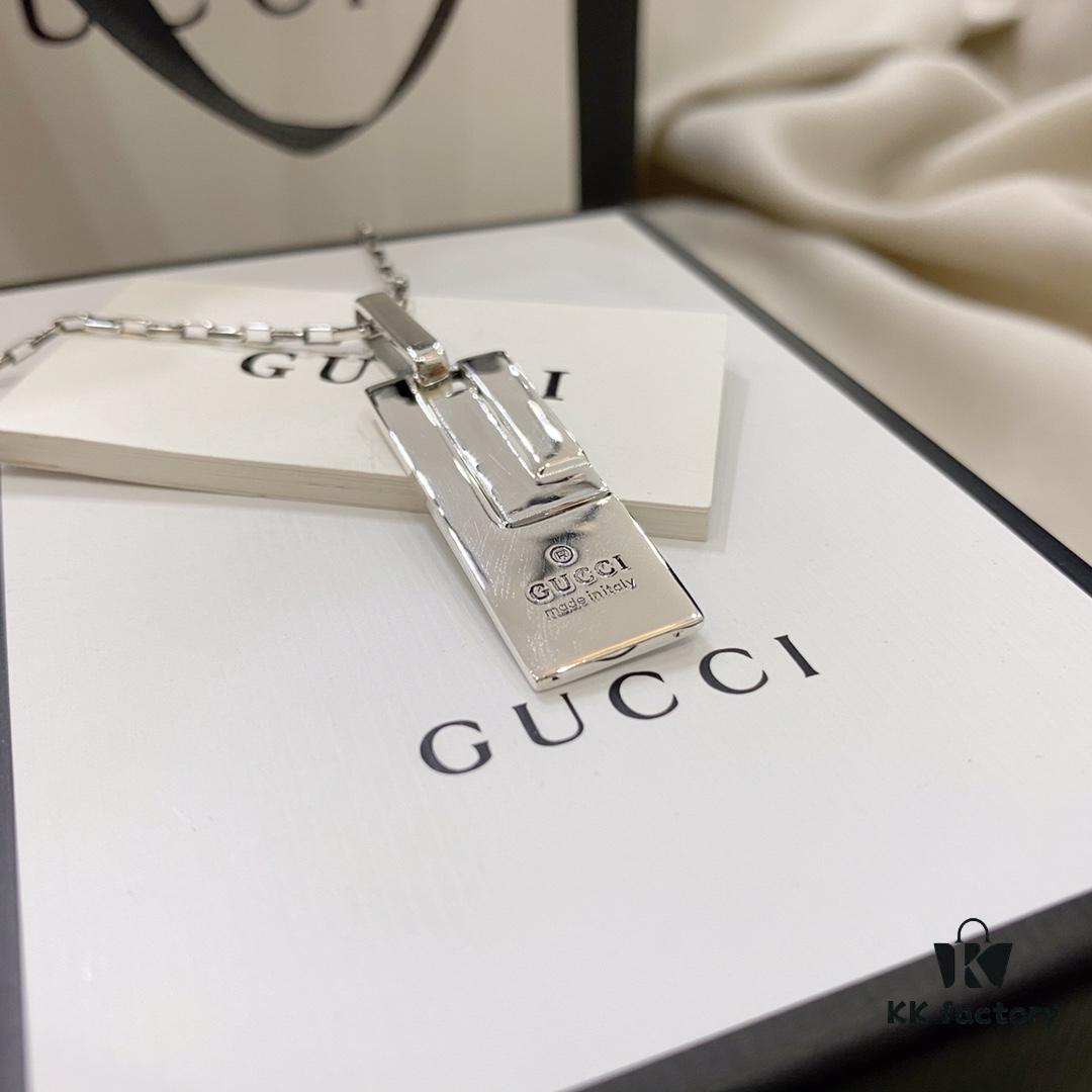 Gucci Unisex Fashion Pendant Necklace in 925 Sterling Silver