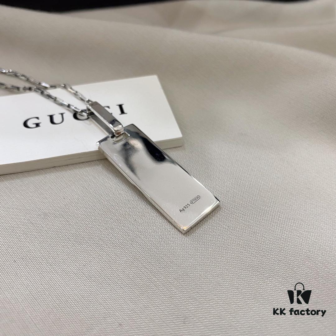 Gucci Unisex Fashion Pendant Necklace in 925 Sterling Silver