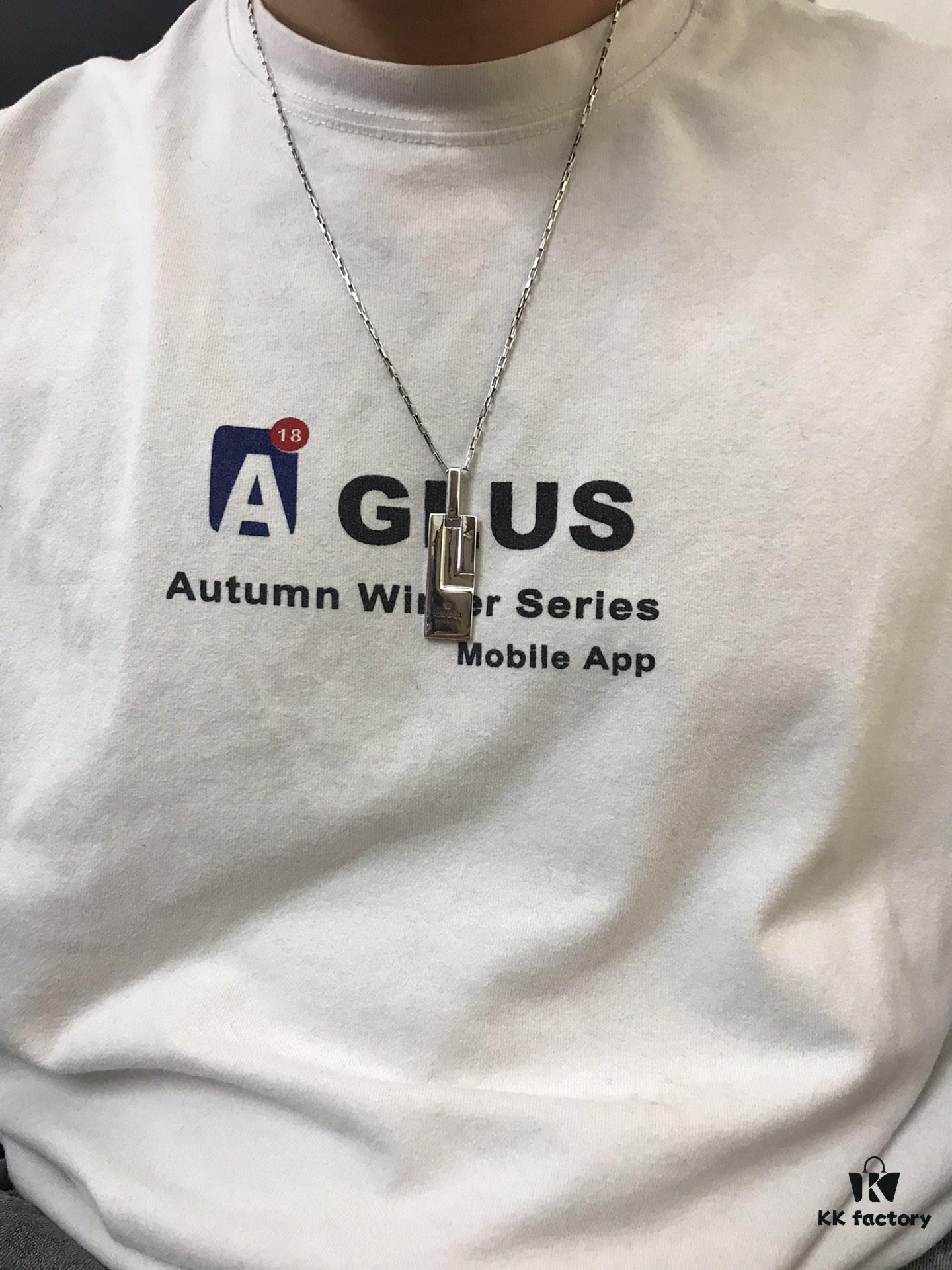 Gucci Unisex Fashion Pendant Necklace in 925 Sterling Silver