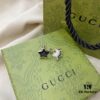 Gucci Star Stud Earrings in 925 Sterling Silver Minimalist and Elegant Design