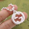 Gucci Double G Beaded Necklace Unisex Couple's Style