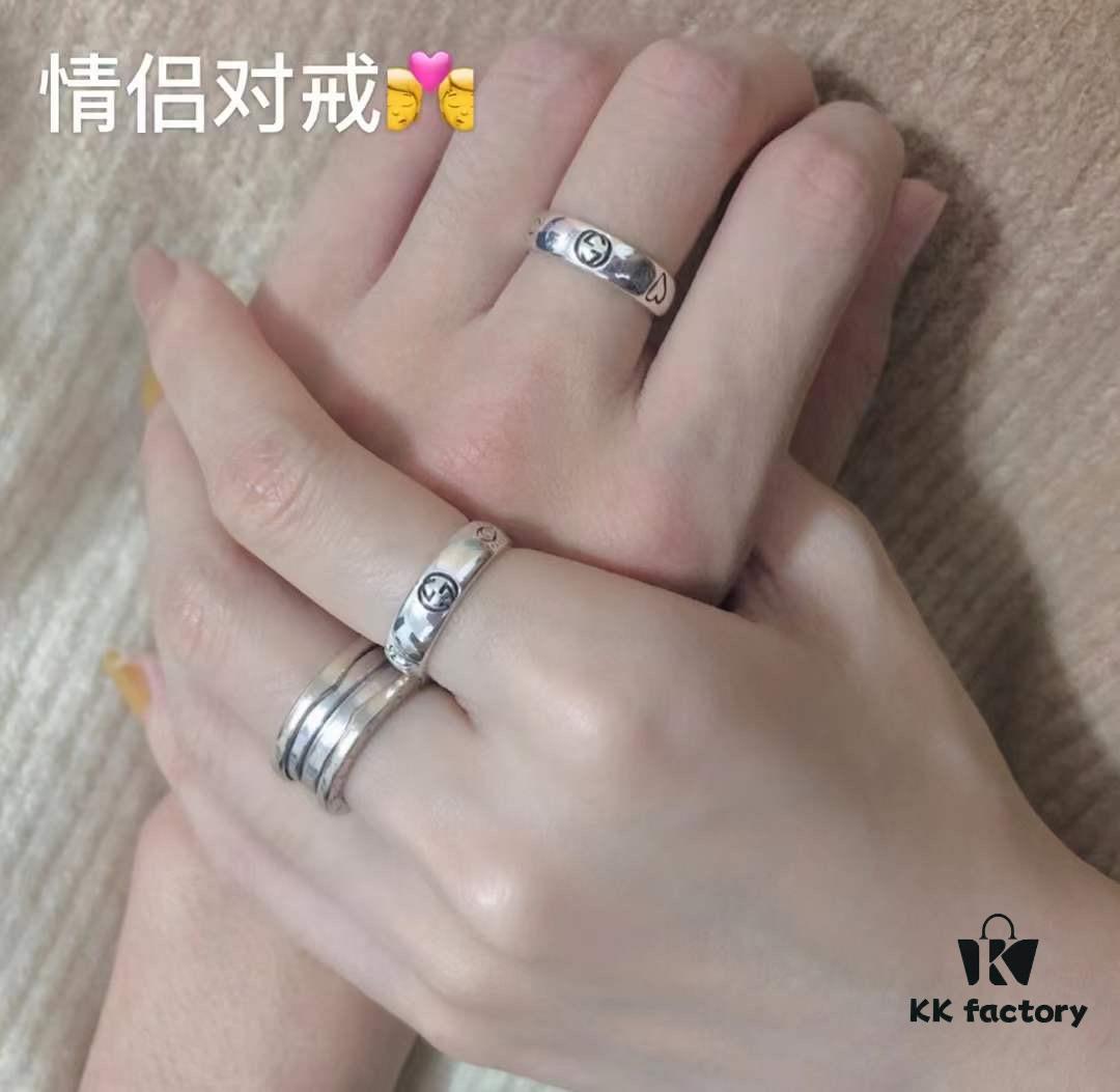 Valentine's Day Gift Selection 💜 Gucci Love Fearless Series Floral and Bird Couple Rings