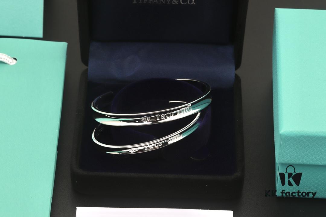Valentine's Gift ❤️ Recommended Tiffany 1837 Series Letter Open Cuff Bracelet