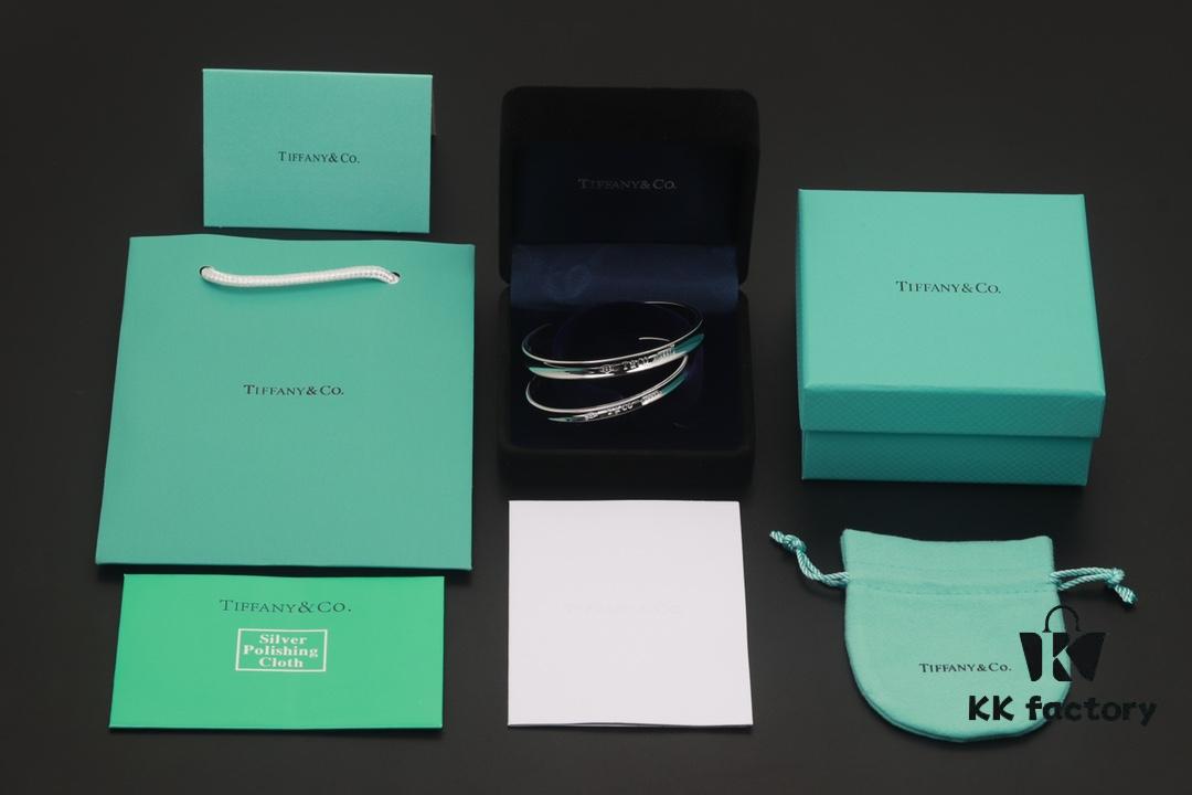 Valentine's Gift ❤️ Recommended Tiffany 1837 Series Letter Open Cuff Bracelet