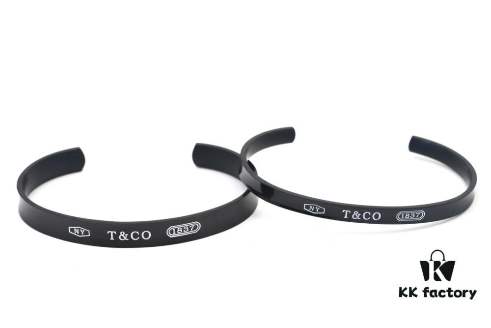 Valentine's Gift ❤️ Recommended Tiffany 1:1 Replica Titanium 1837 Bangle Bracelet