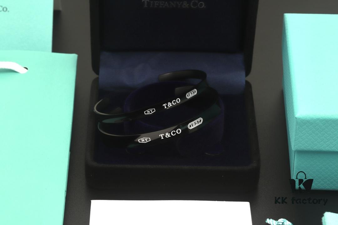 Valentine's Gift ❤️ Recommended Tiffany 1:1 Replica Titanium 1837 Bangle Bracelet