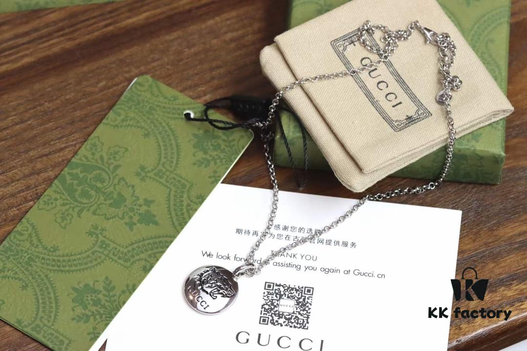 Valentine's Gift ❤️ Gucci Floral Bird Series Blind for Love Tiger Head Necklace