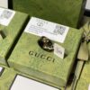 GUCCI Overseas Member Gift - Gucci Gem Ceramic Ring, Sizes 5-11 US, Featuring Classic Double G and Bee Comet Logo in Gold, Exquisitely Crafted, Smooth and Comfortable to Wear, Unisex Design Ideal for Couples