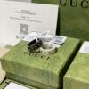 GUCCI Overseas Member Gift - Gucci Gem Ceramic Ring, Sizes 5-11 US, Featuring Classic Double G and Bee Comet Logo in Gold, Exquisitely Crafted, Smooth and Comfortable to Wear, Unisex Design Ideal for Couples