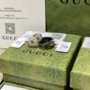 GUCCI Overseas Member Gift - Gucci Gold-Trimmed Double G Ceramic Ring