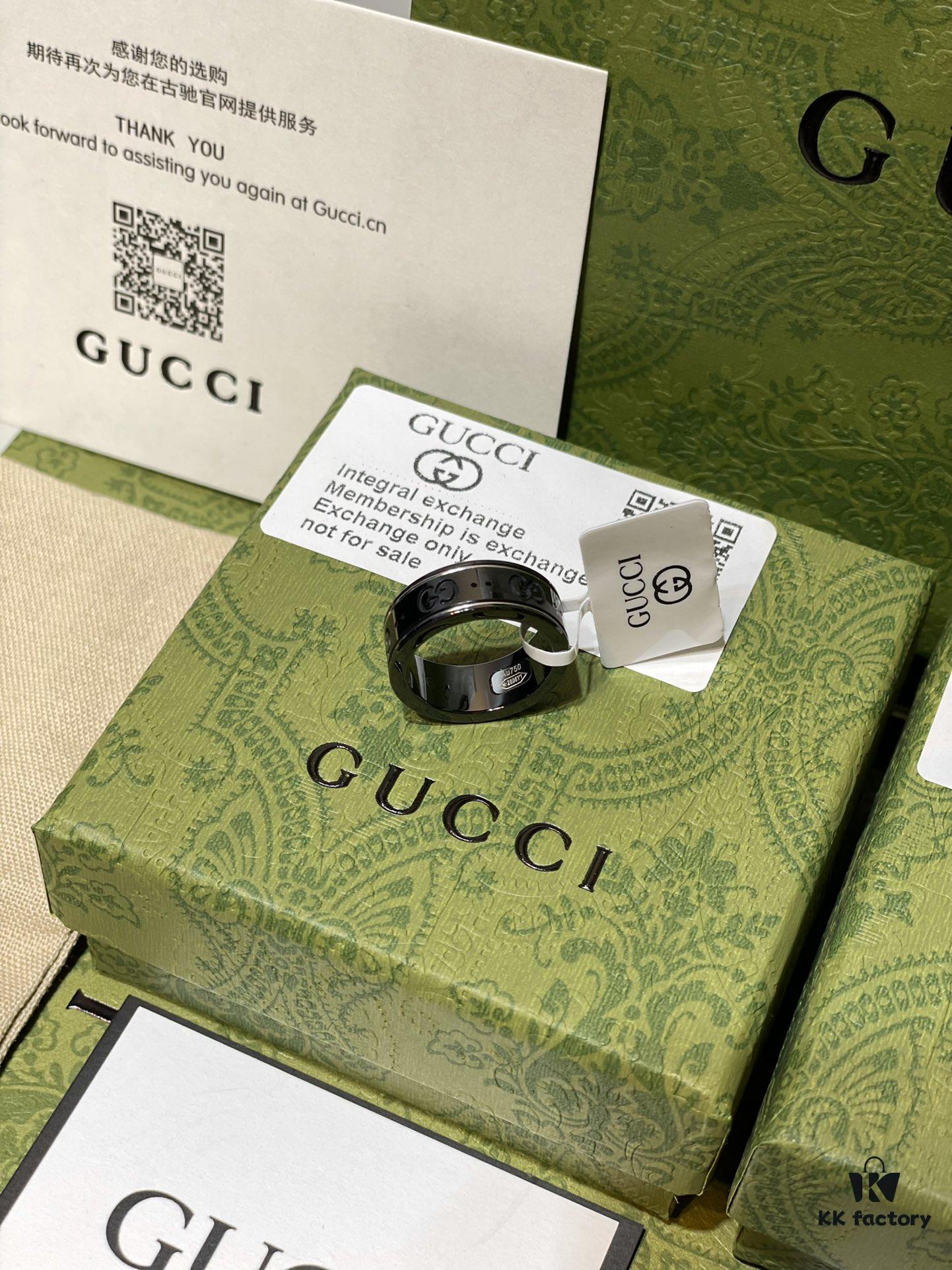 GUCCI Overseas Member Gift - Gucci Double G Ceramic Ring