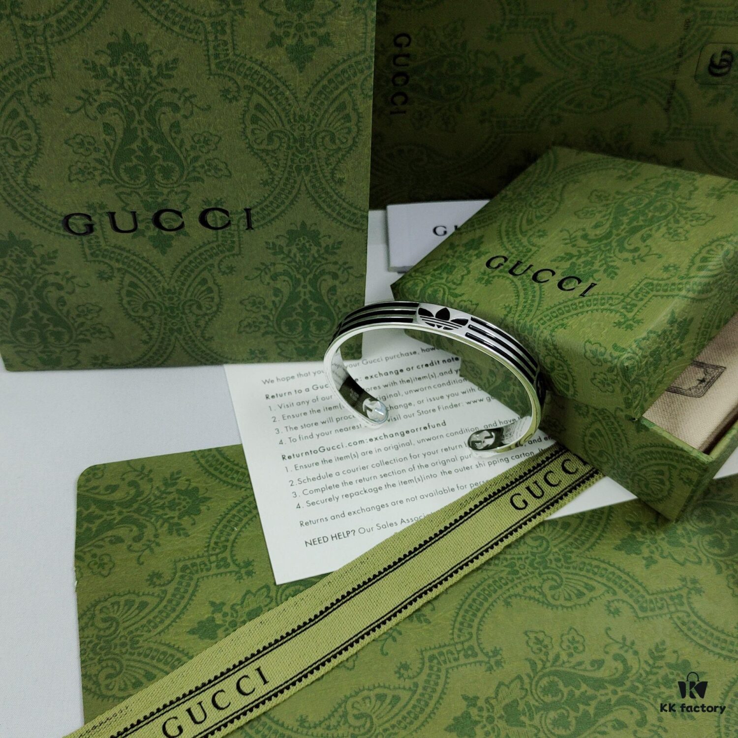 Gucci x Adidas Collaborative Trefoil Latest Style Bracelet