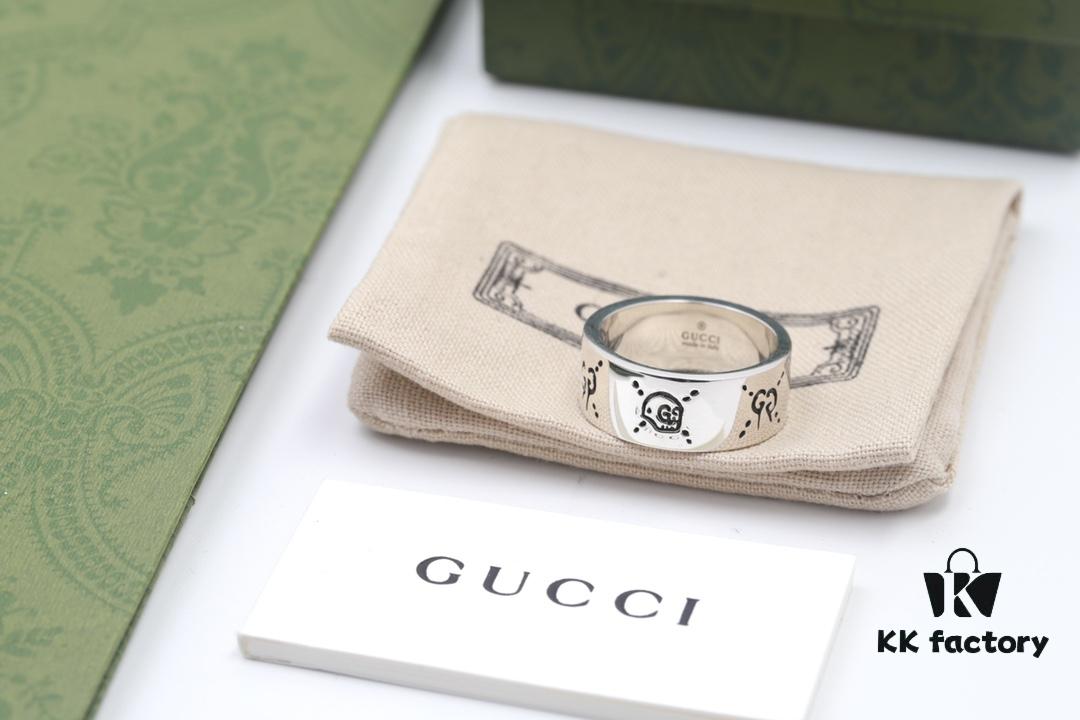 Gucci Ghost Sterling Silver Ring 9mm