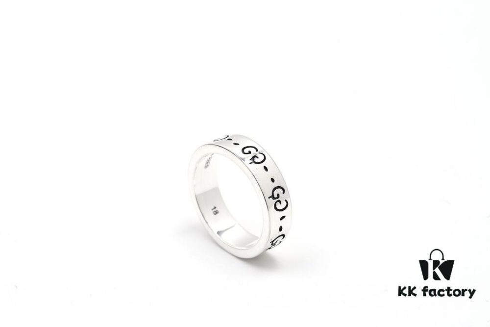 Gucci Ghost Sterling Silver Ring 6mm