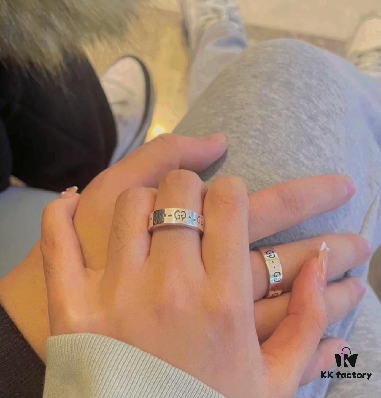 Gucci Ghost Sterling Silver Ring 6mm