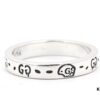 Gucci Ghost Sterling Silver Ring 4mm