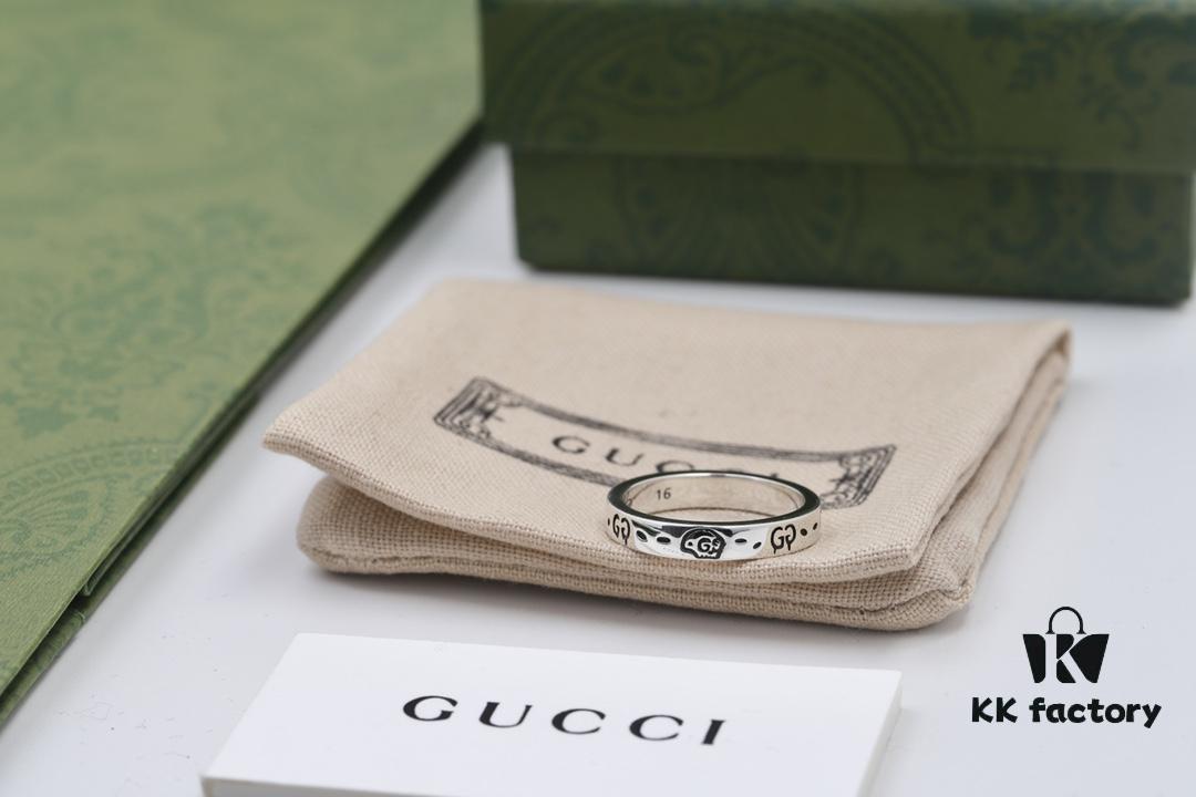 Gucci Ghost Sterling Silver Ring 4mm