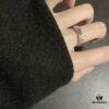 Gucci Ghost Sterling Silver Ring 4mm