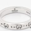 Gucci Ghost Sterling Silver Ring 4mm