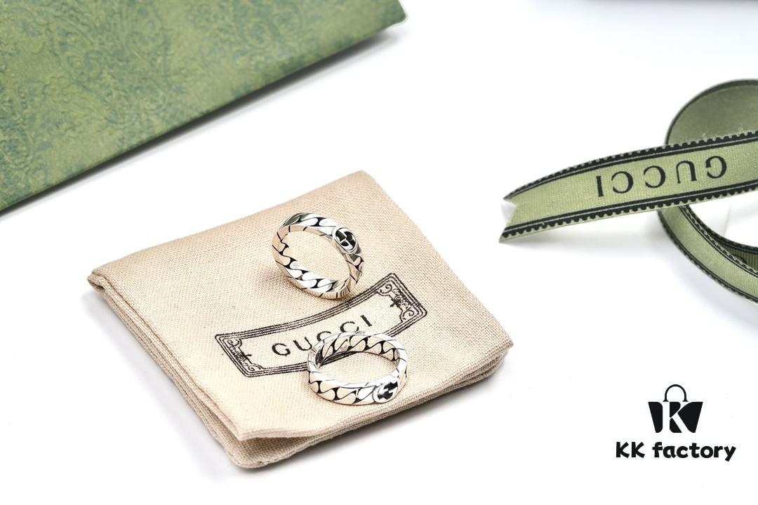 New Arrival Gucci 6mm Interlocking Double G Ring