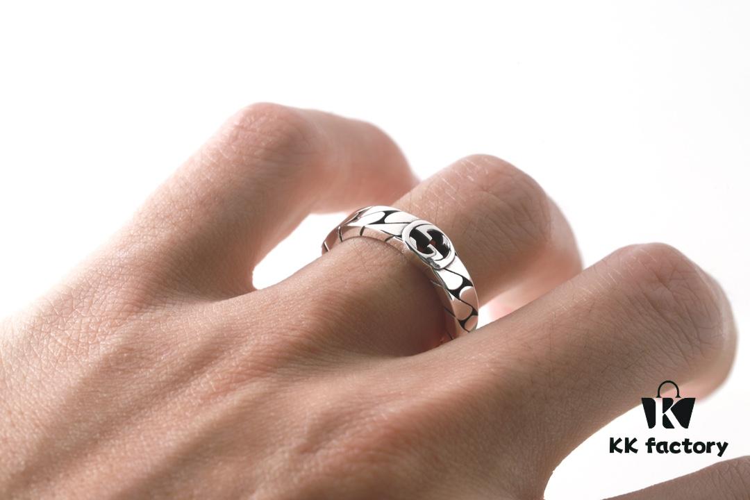 New Arrival Gucci 6mm Interlocking Double G Ring