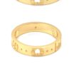 New Arrival GUCCI-inspired CNC Craft 925 Sterling Silver Gold-Tone Star Pattern Openwork Ring