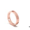 New Arrival: CNC Crafted Rose Gold 925 Sterling Silver Ring with Star Pattern and Openwork Details