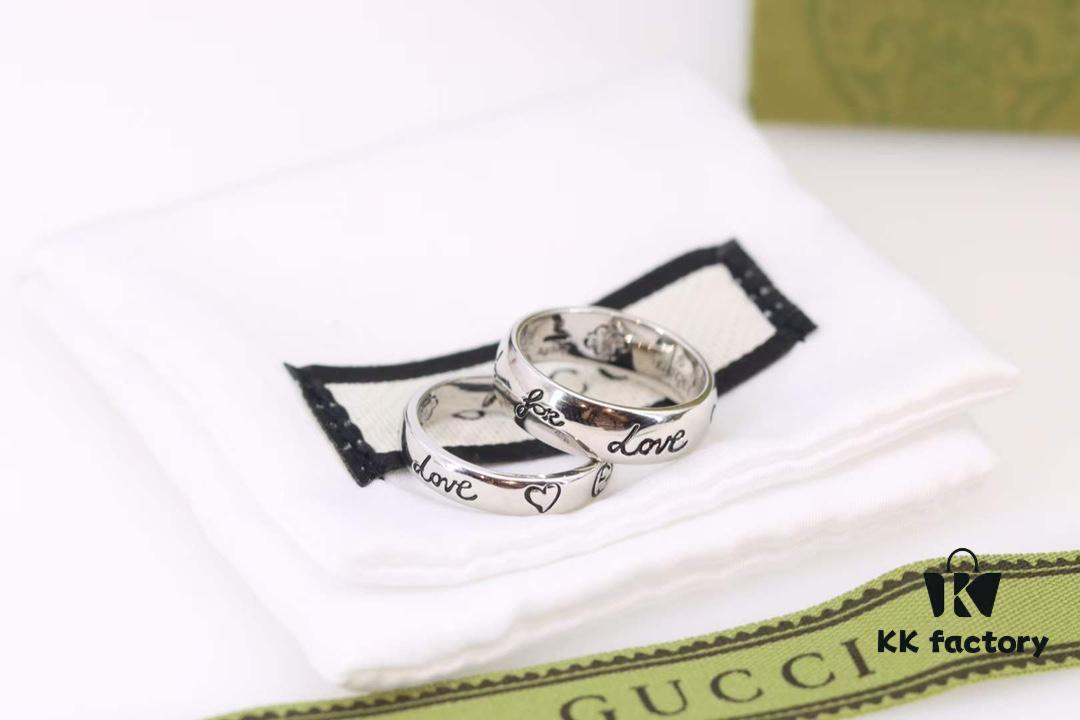 Valentine's Gift ❤️ Gucci Fearless Floral and Bird Couple Rings