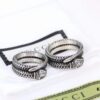 Valentine's Gift ❤️ Gucci Garden Series Sterling Silver Snake Couple Ring