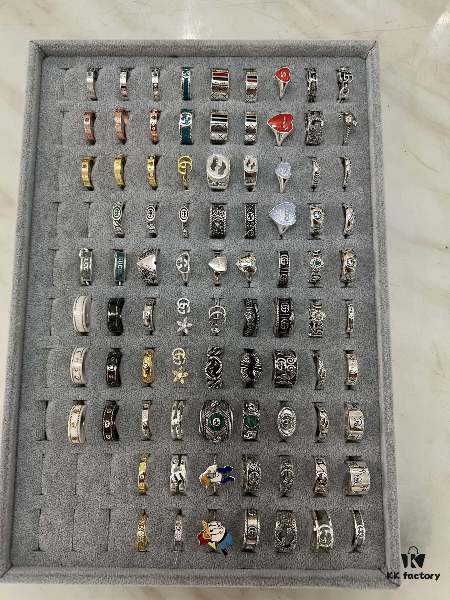 Gucci 925 Sterling Silver Ring Collection