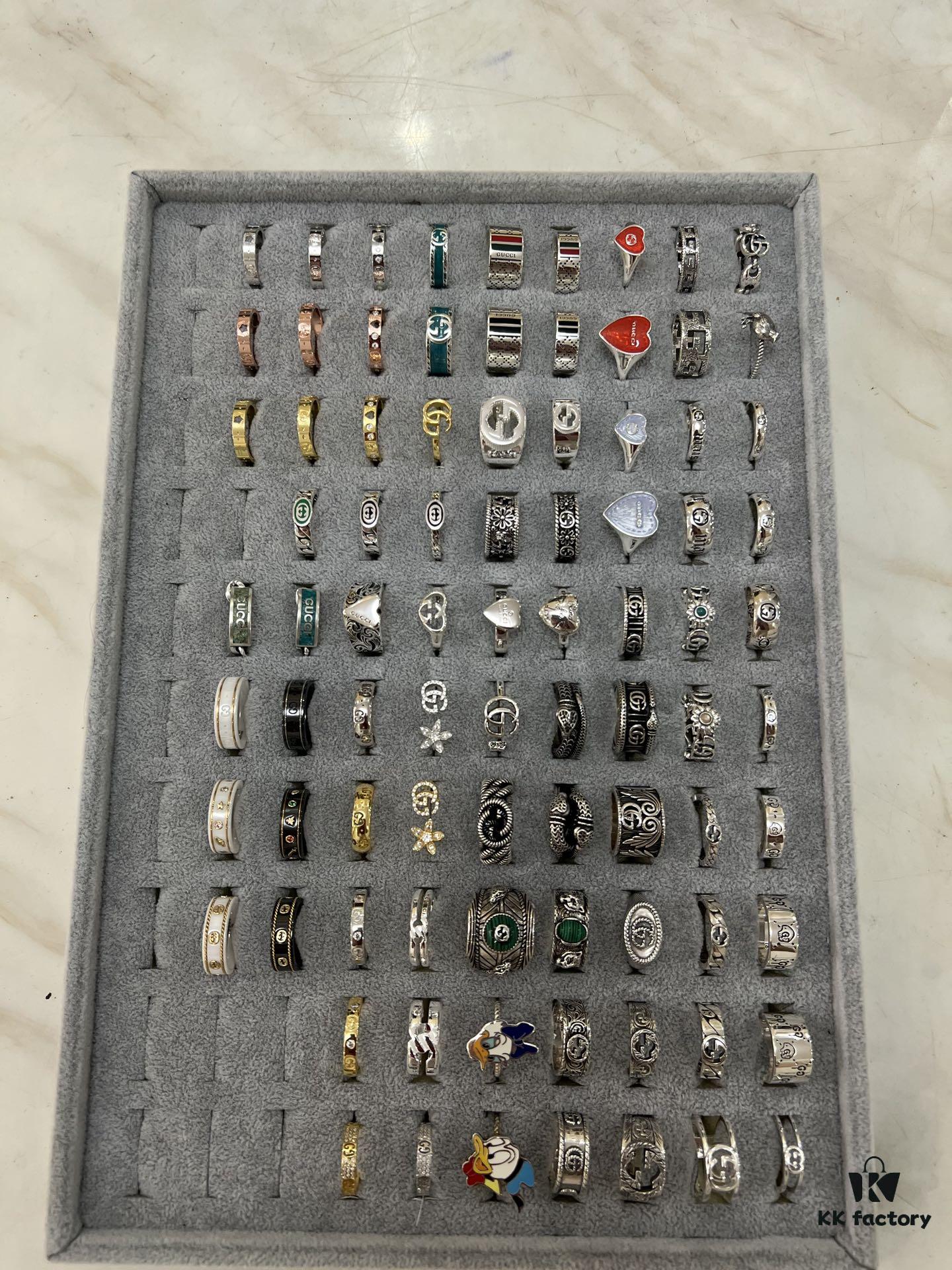 Gucci 925 Sterling Silver Ring Collection