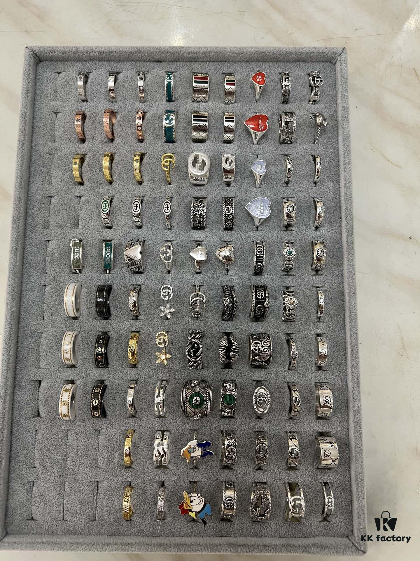 Gucci 925 Sterling Silver Ring Collection