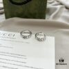 Gucci Gucci New Arrival 925 Sterling Silver Green Enamel Interlocking Double G Ring