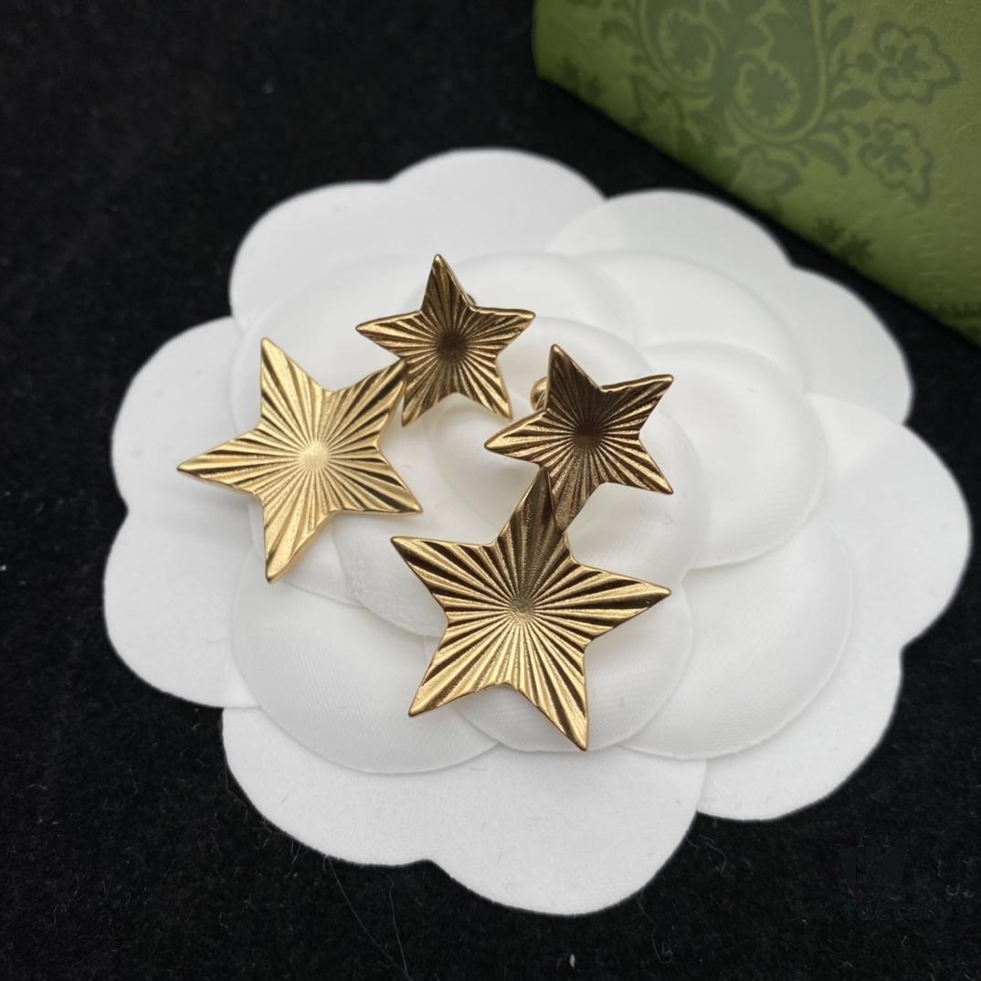 Gucci Star Retro Stud Earrings