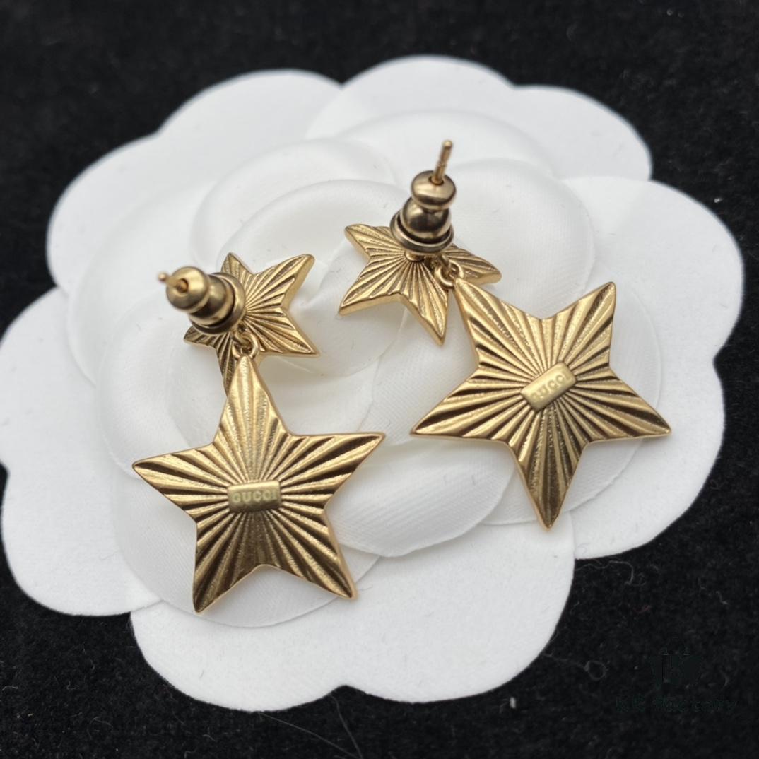 Gucci Star Retro Stud Earrings