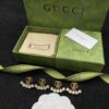 Gucci GG Pearl Inlaid Diamond Elegant Retro Stud Earrings