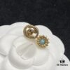 Gucci GG Diamond-Paved Floral Vintage Stud Earrings