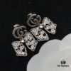 Gucci Double G Bow Diamond-Paved Elegant Stud Earrings 💚