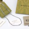 New Arrival💗 Gucci Interlocking Black Enamel Double G Chain Necklace 5354280