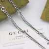 New Arrival💗 Gucci Interlocking Black Enamel Double G Chain Necklace 5354280
