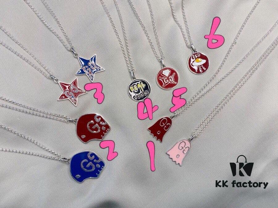 Gucci REAL Series 925 Sterling Silver 6-Piece Necklace