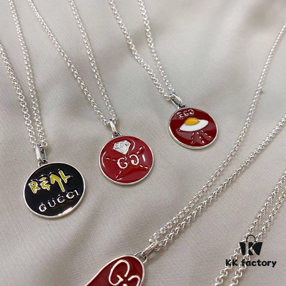 Gucci REAL Series 925 Sterling Silver 6-Piece Necklace