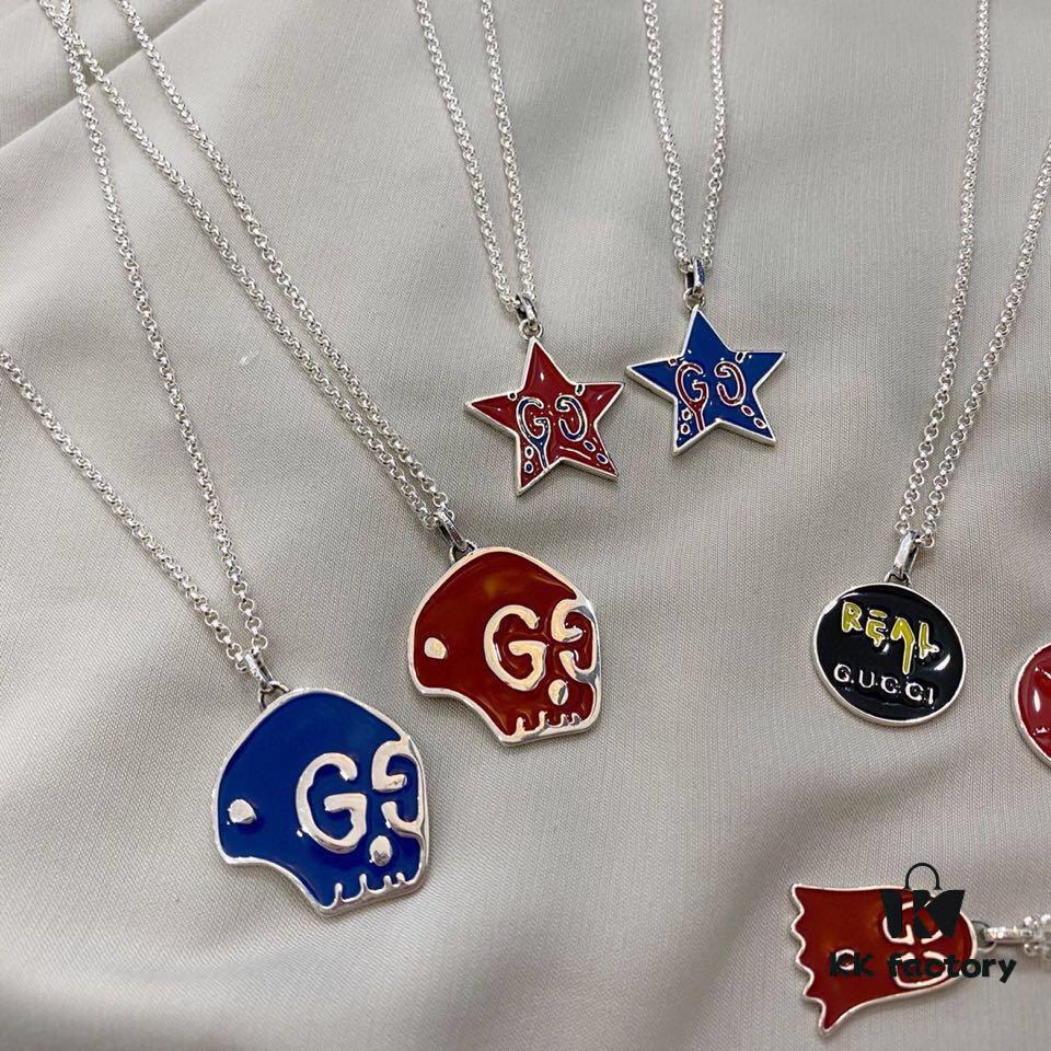 Gucci REAL Series 925 Sterling Silver 6-Piece Necklace