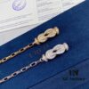 New Release ❤️ Hot 🔥 Fred Large Figure-8 Clasp Bracelet 👉🏻 Luxury Fashion Exquisite 💠⭐️ High-End Custom Pure Silver Thickened 18K Gold Plated Electroplating Fine Micro-Pave Must-Have Item for Influencers and Fashion Enthusiasts Platinum Rose Gold Yellow Gold 5368100